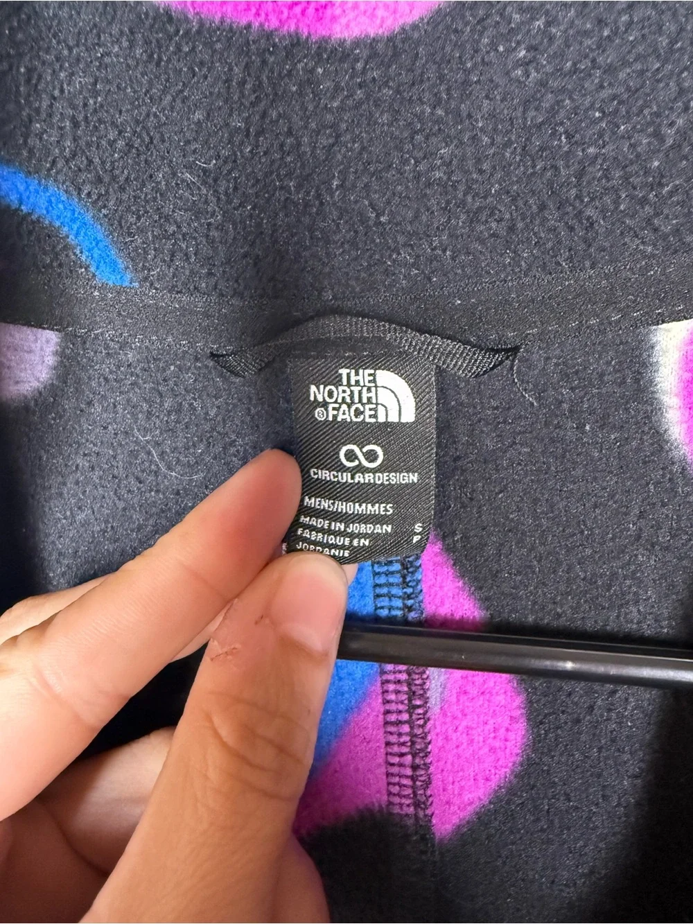 The North Face Men’s Small Polartec Fleece Pullover Abstract Print Half Zip
